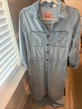 Levi's Light Blue Denim Coverall Jumpsuit